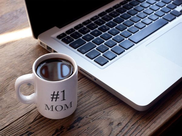 #1 Mom Ceramic Coffee Mug, World's Best Mother Gift for Mom, Mothers Day Birthday Christmas Gift from Daughter Son Kids