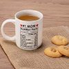 #1 Mom Coffee Mug Funny Gift for Mom from Daughter Son Kids