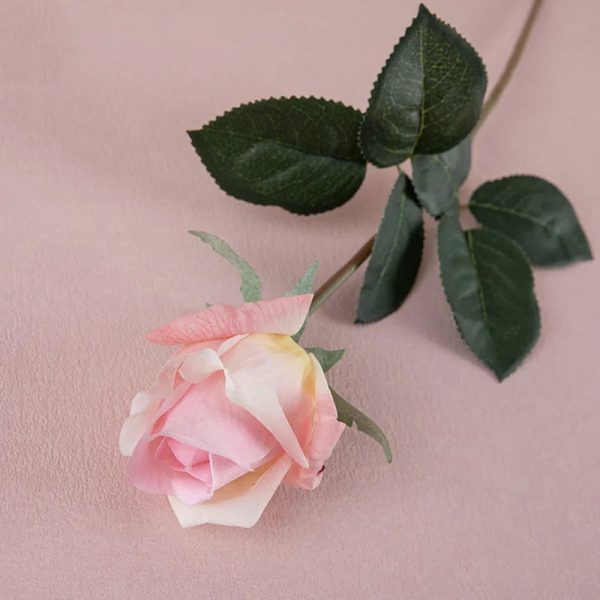 10-Piece Real Touch Moisturizing Rose Bud Artificial Flowers for Wedding and Home Decor
