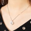 100 Languages I Love You Necklace with Rotating Rose