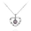 100 Languages Love Projection Heart Necklace