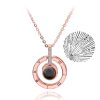 100 Languages Love Projection Heart Necklace