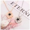 100 Languages Love Projection Heart Necklace