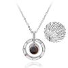 100 Languages Love Projection Heart Necklace