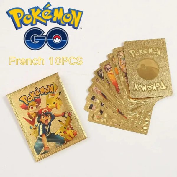 10Pcs Pokemon Cards Vmax GX Color Energy Card