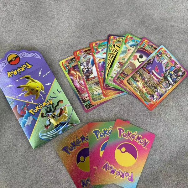 10Pcs Pokemon Cards Vmax GX Color Energy Card
