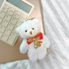 12cm Plush Teddy Bear Keychain Soft Stuffed Animal Pendant for Gifts