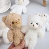 12cm Plush Teddy Bear Keychain Soft Stuffed Animal Pendant for Gifts