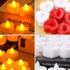 12pcs Heart Shaped Flameless LED Tealight Candles