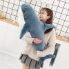 140cm Giant Shark Plush Toy – Soft Stuffed Animal Pillow for Kids