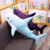 140cm Giant Shark Plush Toy – Soft Stuffed Animal Pillow for Kids