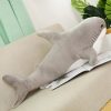 140cm Giant Shark Plush Toy – Soft Stuffed Animal Pillow for Kids