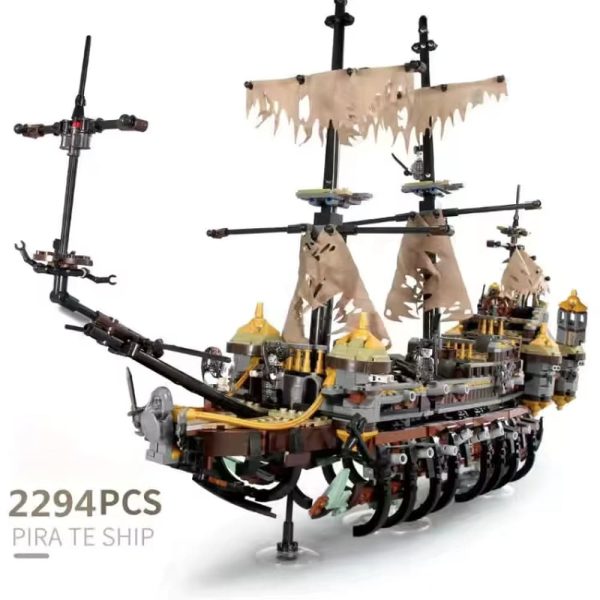 1664pcs Pirates Ship Imperial Caribbean Building Blocks Set