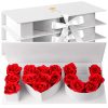 16Pcs Forever Roses in Heart Box – Valentine’s Gift for Her