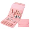 16Pcs Nail Clipper & Grooming Kit With Carry Bag
