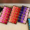 18-Piece Rose Soap Flower Gift Set with Butterfly Theme for Romantic and Special Occasions