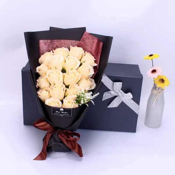 18 Soap Rose Bouquet Gift Box for Valentine and Birthday