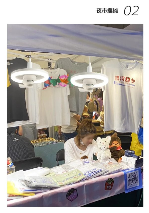2 In 1 Swivel Fan Led Lamp