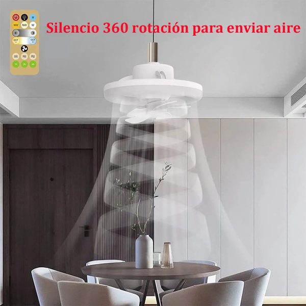 2 In 1 Swivel Fan Led Lamp