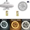 2 In 1 Swivel Fan Led Lamp