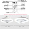 2 In 1 Swivel Fan Led Lamp
