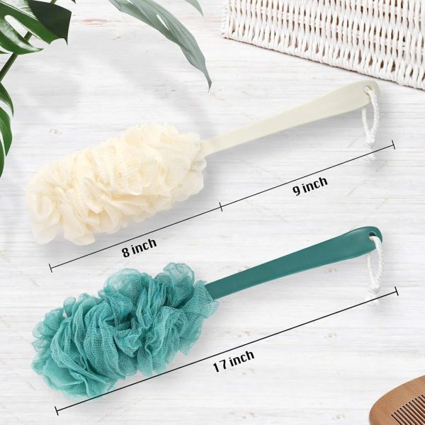 2-Pack Back Scrubber Dual-Use Body And Back Exfoliating Scrubber