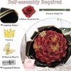 24-Piece Artificial Roses with Golden Butterflies – DIY Home and Wedding Decoration