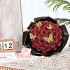 24-Piece Artificial Roses with Golden Butterflies – DIY Home and Wedding Decoration