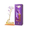 24K Gold Foil Rose Artificial Flower for Valentine’s Day and Special Occasions