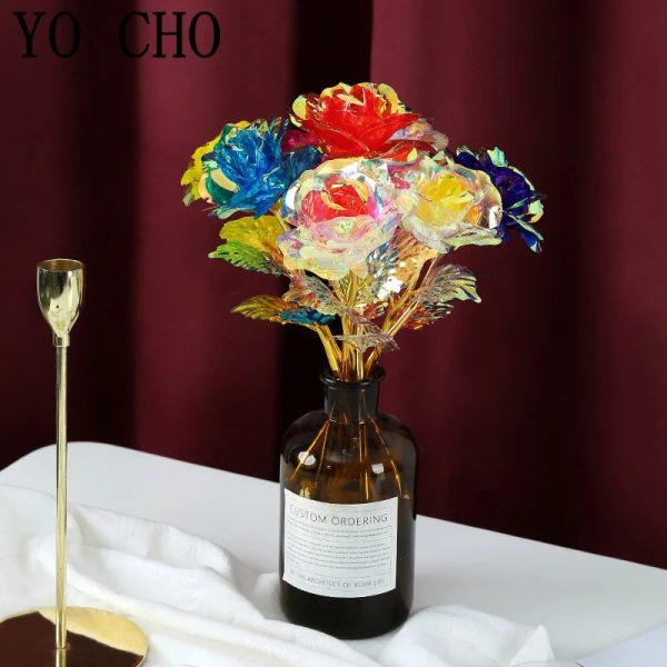24K Gold Foil Rose Gift Set for Valentine’s Day Love