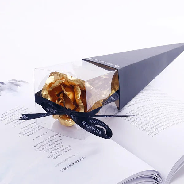 24K Gold Foil Rose Gift Set for Valentine’s Day Love