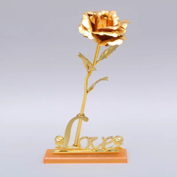 24K Gold Rose Flower for Valentine's Day and Gifts