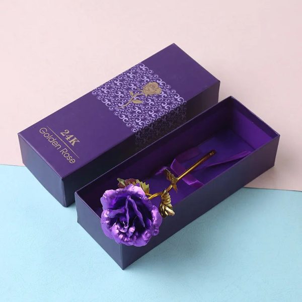 24K Gold Rose Flower for Valentine's Day and Gifts