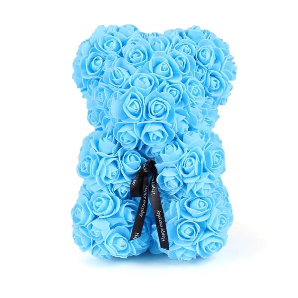 25-40cm Rose Teddy Bear – Handmade Flower Bear Gift for Valentine’s Day or Birthday
