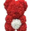 25-40cm Rose Teddy Bear – Handmade Flower Bear Gift for Valentine’s Day or Birthday