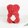 25 cm Rose Teddy Bear Artificial Foam Flower Gift