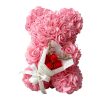 25cm Artificial Rose Bear with Gift Box