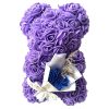 25cm Artificial Rose Bear with Gift Box