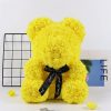 25cm Artificial Rose Teddy Bear with Decorative Light
