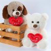 25cm Heart Bear Plush – Soft Stuffed Animal for Valentine’s Day and Birthday Gifts