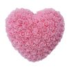 25cm Heart-Shaped Artificial Rose Bouquet for Valentine's Day, Wedding, and Home Decoration