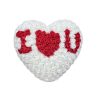 25cm Heart-Shaped Artificial Rose Bouquet for Valentine's Day, Wedding, and Home Decoration