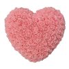 25cm Heart-Shaped Artificial Rose Bouquet for Valentine's Day, Wedding, and Home Decoration