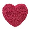 25cm Heart-Shaped Artificial Rose Bouquet for Valentine's Day, Wedding, and Home Decoration