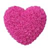 25cm Heart-Shaped Artificial Rose Bouquet for Valentine's Day, Wedding, and Home Decoration