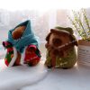 25cm Kapibara Plush Toy with Jacket Soft Stuffed Animal Doll for Gifts