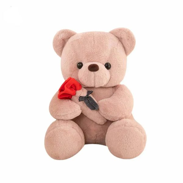 25cm Rose Teddy Bear Plush Toy Romantic Gift for Valentine's Day