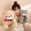 25cm Teddy Bear Plush Toy Cute Hug Bouquet Gift