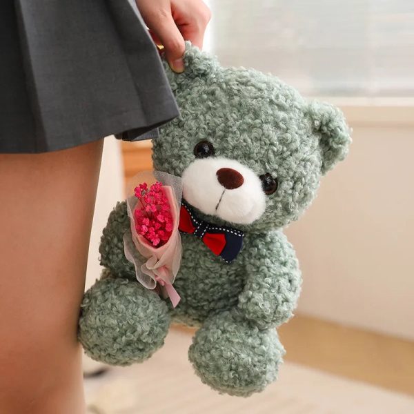 25cm Teddy Bear Plush Toy Cute Hug Bouquet Gift