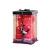 25cm Teddy Rose Bear with Lighted Box Artificial Flower Gift for Valentine's Day and Special Occasions